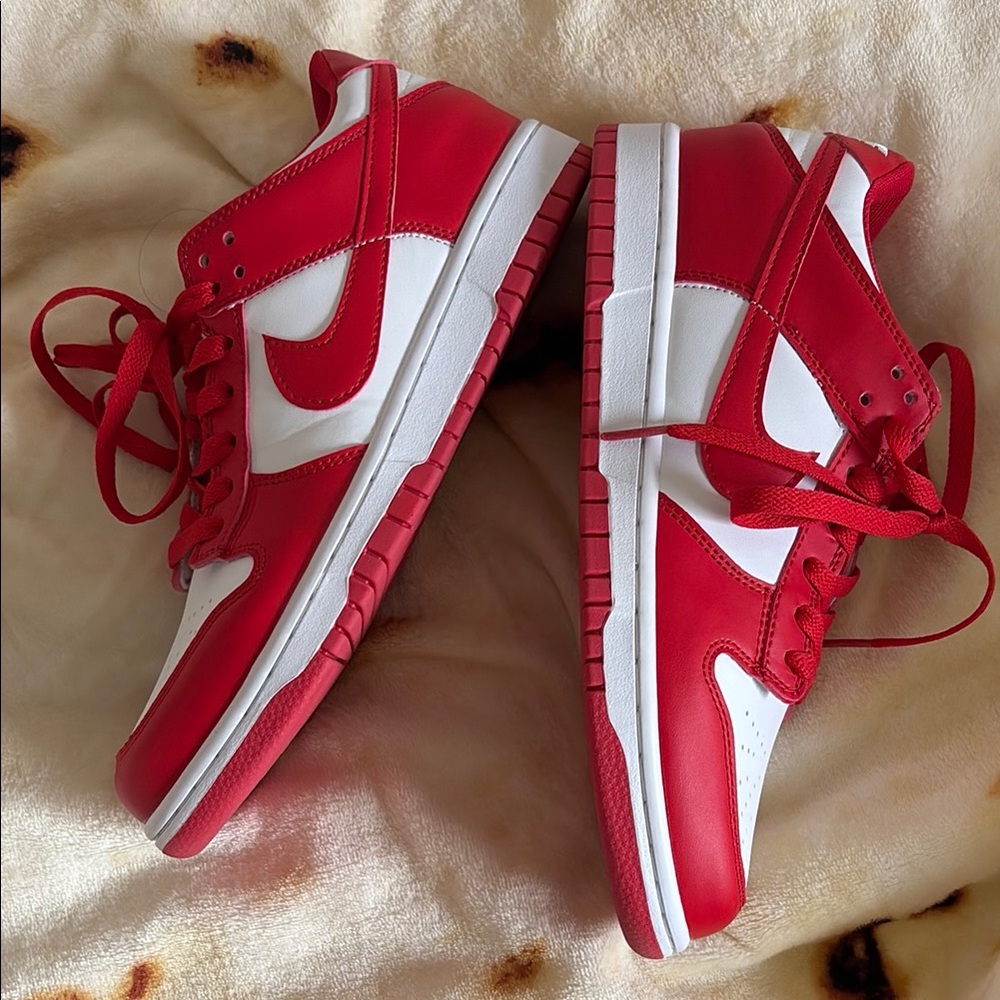 Nike Red and White Sneakers